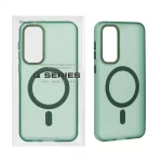 قاب Focus Pixels لنز آلومینیومی مات Magsafe مدل Samsung Galaxy S23 FE - سبز (پک دار)