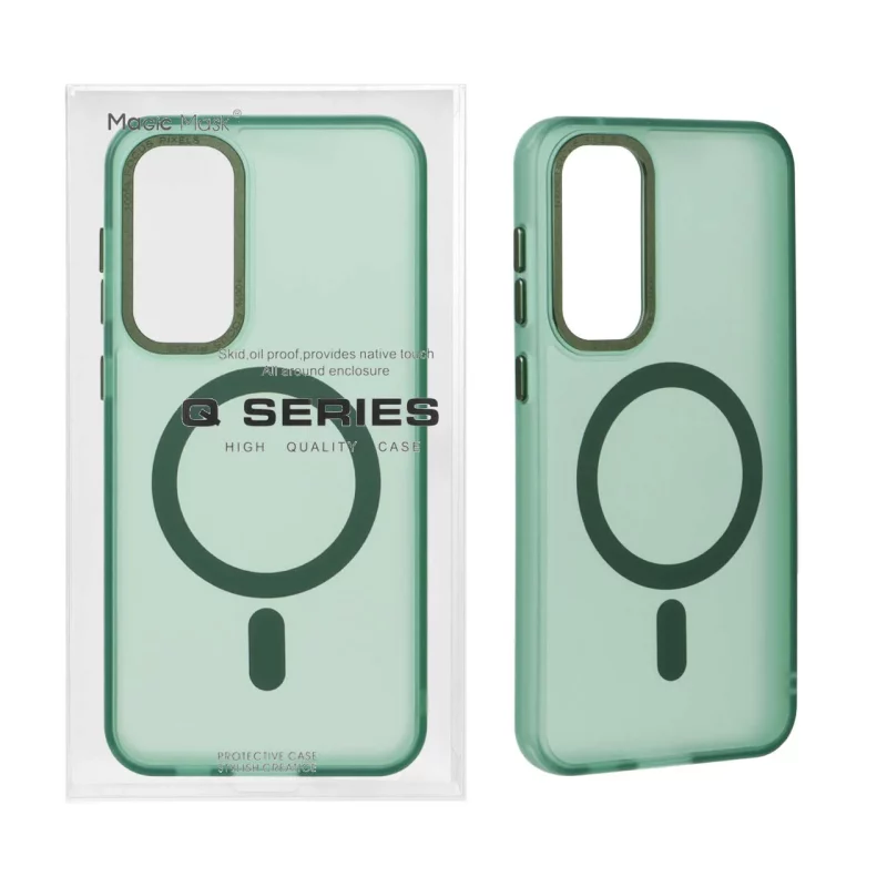 قاب Focus Pixels لنز آلومینیومی مات Magsafe مدل Samsung Galaxy S23 FE - سبز (پک دار) - تصویر 2