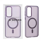 قاب Focus Pixels لنز آلومینیومی مات Magsafe مدل Samsung Galaxy S23 FE - بنفش (پک دار)