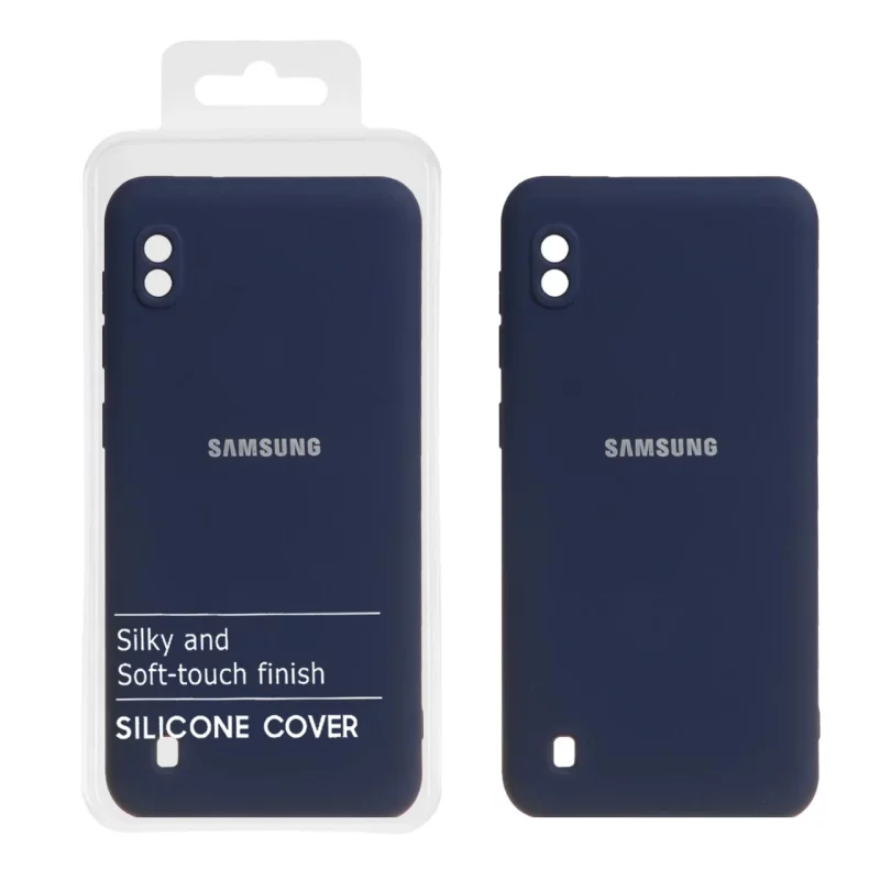 قاب نیو سیلیکون محافظ لنزدار RFF مدل Samsung Galaxy A10 / M10 - سرمه ای (پک دار) - تصویر 2