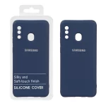 قاب نیو سیلیکون محافظ لنزدار RFF مدل Samsung Galaxy A30 / A20 - سرمه ای (پک دار)