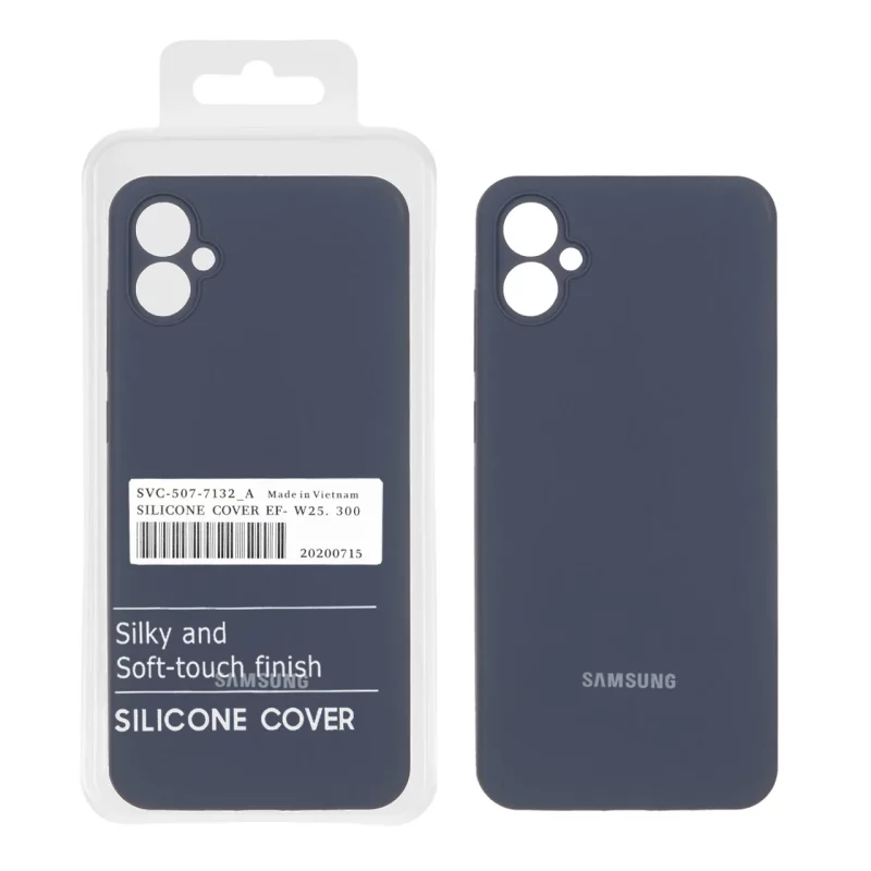 قاب سیلیکونی پاک کنی اورجینال درجه یک Samsung Galaxy A05 - سرمه ای تیره (پک دار) - تصویر 2