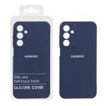 قاب نیو سیلیکون محافظ لنزدار RFF مدل Samsung Galaxy A25 5G - سرمه ای (پک دار)