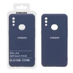 قاب نیو سیلیکون محافظ لنزدار RFF مدل Samsung Galaxy A10s - سرمه ای (پک دار)