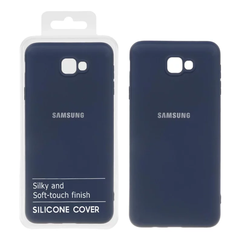 قاب نیو سیلیکون محافظ لنزدار RFF مدل Samsung Galaxy J7 Prime / G610 - سرمه ای (پک دار) - تصویر 2