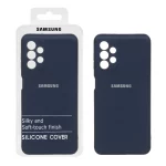 قاب نیو سیلیکون محافظ لنزدار RFF مدل Samsung Galaxy A13 4G - سرمه ای (پک دار)
