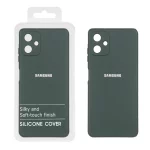 قاب نیو سیلیکون محافظ لنزدار RFF مدل Samsung Galaxy A06 - سبز تیره (پک دار)