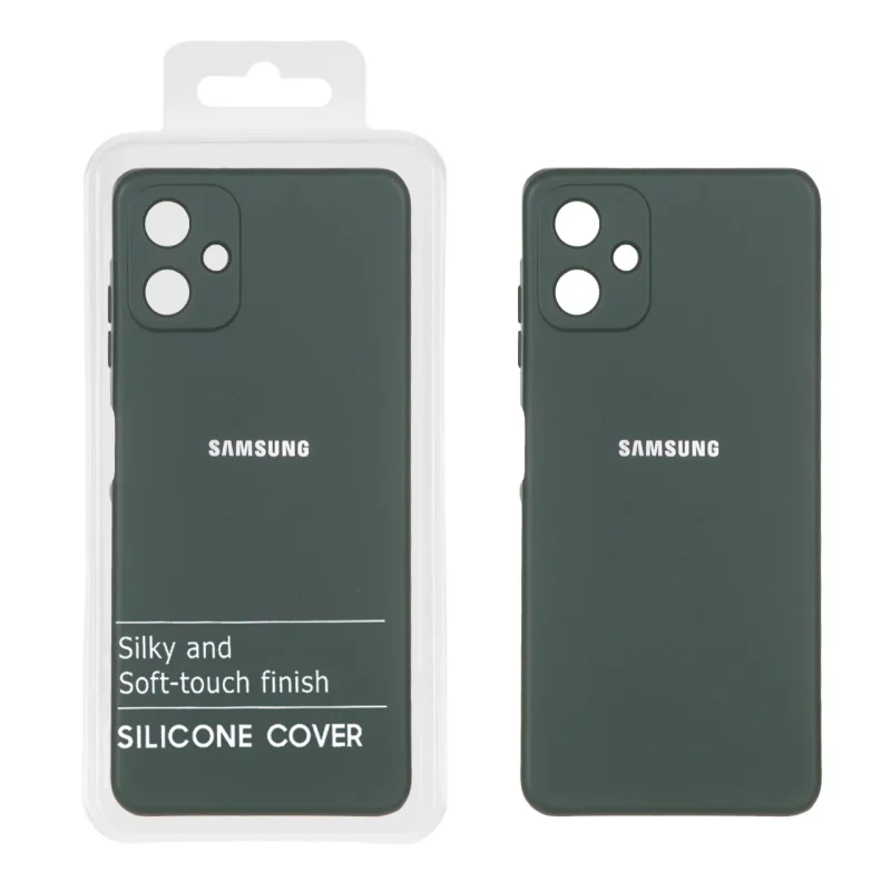 قاب نیو سیلیکون محافظ لنزدار RFF مدل Samsung Galaxy A06 - سبز تیره (پک دار) - تصویر 2