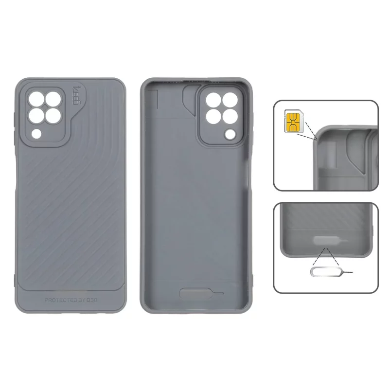 قاب Gear4 کبریتی Samsung Galaxy A22 4G / M22 / M32 4G / F22 - طوسی - تصویر 2