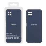 قاب نیو سیلیکون محافظ لنزدار RFF مدل Samsung Galaxy A22 5G - سرمه ای (پک دار)