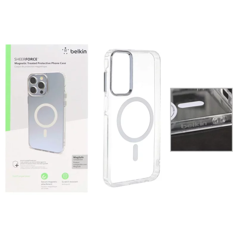 قاب belkin شفاف Magsafe مدل Samsung Galaxy A15 (پک دار) - تصویر 2