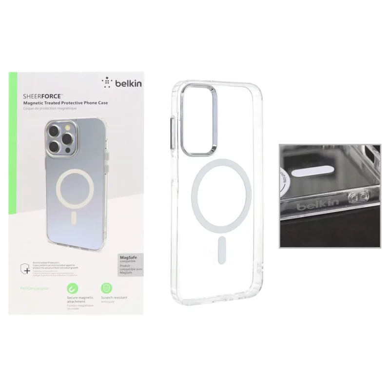 قاب belkin شفاف Magsafe مدل Samsung Galaxy A25 5G (پک دار) - تصویر 2