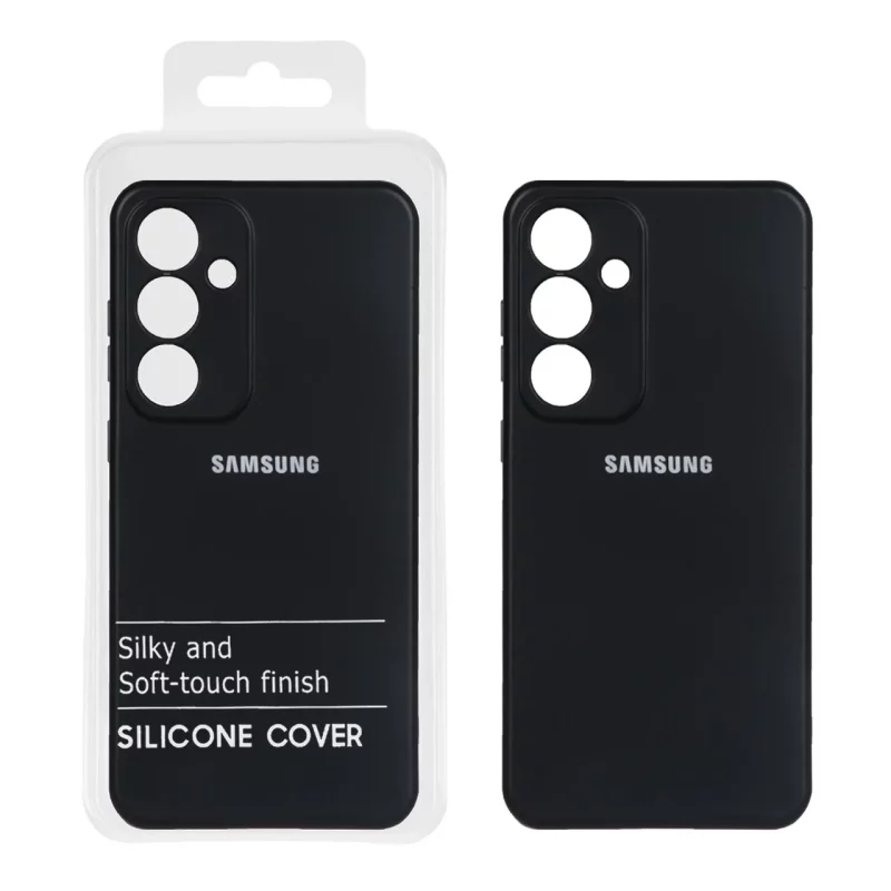 قاب نیو سیلیکون محافظ لنزدار RFF مدل Samsung Galaxy S24 FE - مشکی (پک دار) - تصویر 2