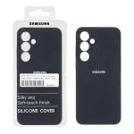 قاب سیلیکونی پاک کنی اورجینال درجه یک Samsung Galaxy S24 FE - مشکی (پک دار)