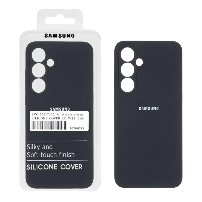 قاب سیلیکونی پاک کنی اورجینال درجه یک Samsung Galaxy S24 FE - مشکی (پک دار) - تصویر 2