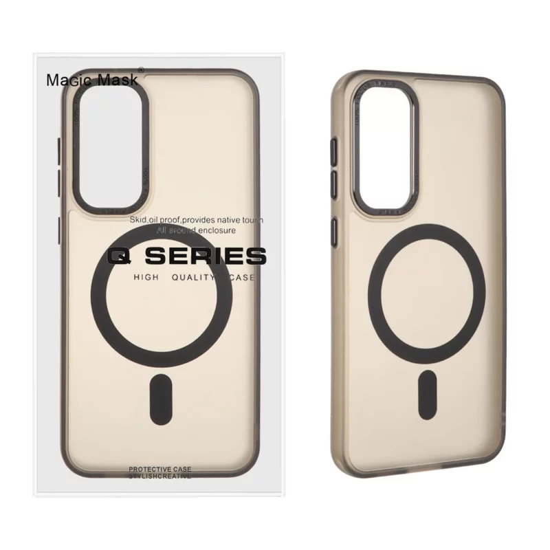 قاب Focus Pixels لنز آلومینیومی مات Magsafe مدل Samsung Galaxy S23 FE - مشکی (پک دار) - تصویر 2