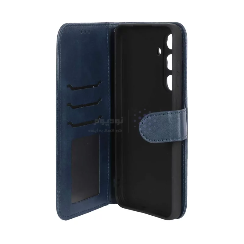 کیف موبایل مگنتی Samsung Galaxy S24 FE - سرمه ای - تصویر 3