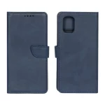 کیف چرمی موبایل مگنتی Samsung Galaxy A71 - سرمه ای