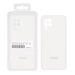قاب سیلیکونی پاک کنی اورجینال درجه یک Samsung Galaxy A22 4G / M22 / M32 4G / F22 - سفید (پک دار)