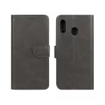 کیف چرمی موبایل مگنتی Samsung Galaxy A30 / A20 - خاکستری