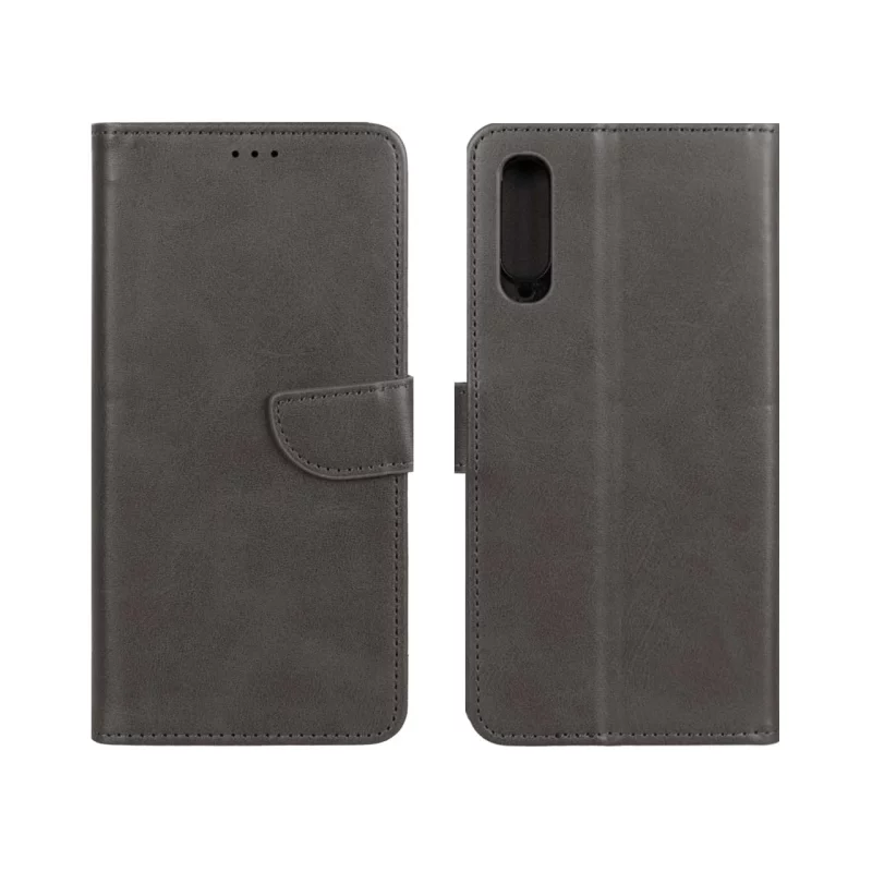 کیف چرمی موبایل مگنتی Samsung Galaxy A70 / A70s - خاکستری - تصویر 2