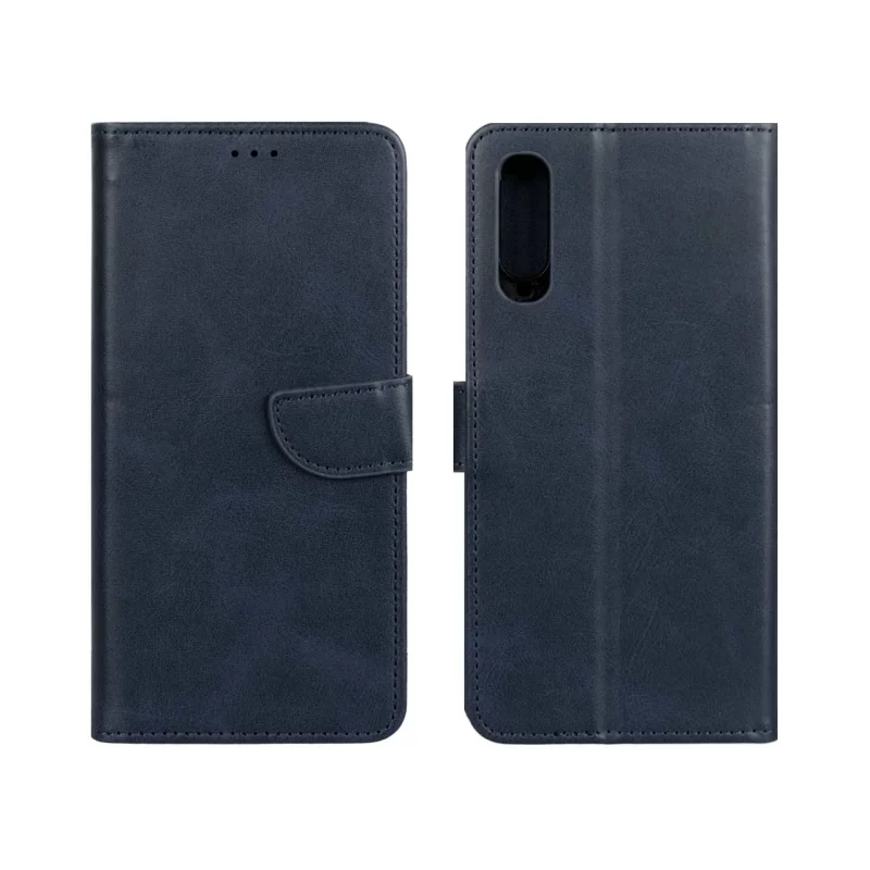 کیف چرمی موبایل مگنتی Samsung Galaxy A70 / A70s - سرمه ای - تصویر 2