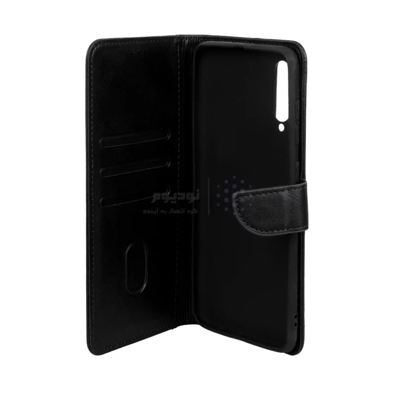 کیف چرمی موبایل مگنتی Samsung Galaxy A70 / A70s - مشکی - تصویر 3