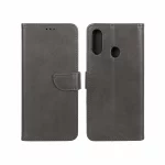 کیف چرمی موبایل مگنتی Samsung Galaxy A20s - خاکستری