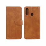 کیف چرمی موبایل مگنتی Samsung Galaxy A20s - عسلی