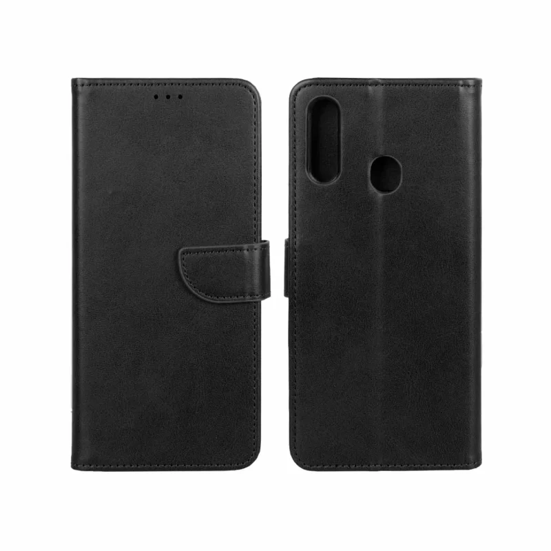 کیف چرمی موبایل مگنتی Samsung Galaxy A20s - مشکی - تصویر 2