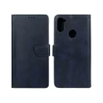 کیف چرمی موبایل مگنتی Samsung Galaxy A11 / M11 - سرمه ای