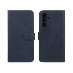 کیف چرمی موبایل مگنتی محافظ لنزدار Samsung Galaxy A54 - سرمه ای