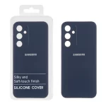 قاب نیو سیلیکون محافظ لنزدار RFF مدل Samsung Galaxy A35 - سرمه ای (پک دار)