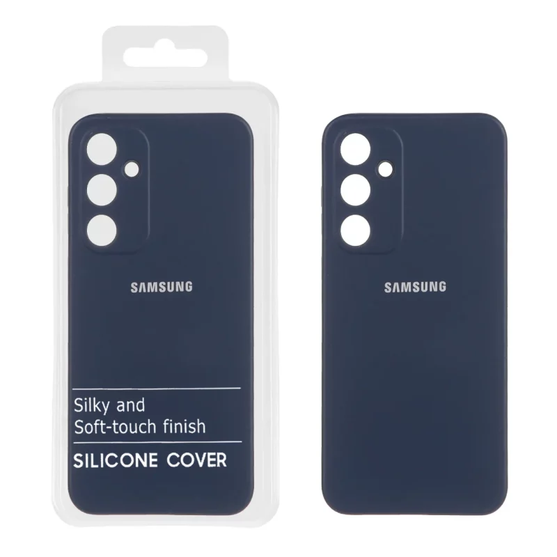 قاب نیو سیلیکون محافظ لنزدار RFF مدل Samsung Galaxy A35 - سرمه ای (پک دار) - تصویر 2