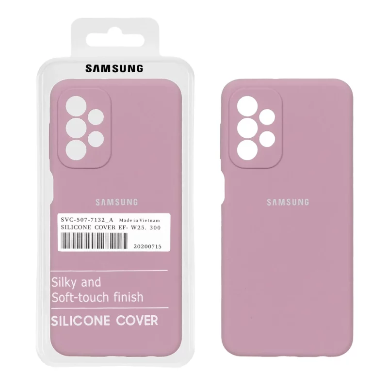 قاب سیلیکونی پاک کنی اورجینال درجه یک Samsung Galaxy A23 - بنفش کدر (پک دار) - تصویر 2