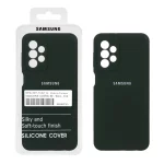 قاب سیلیکونی پاک کنی اورجینال درجه یک Samsung Galaxy A23 - سبز تیره (پک دار)