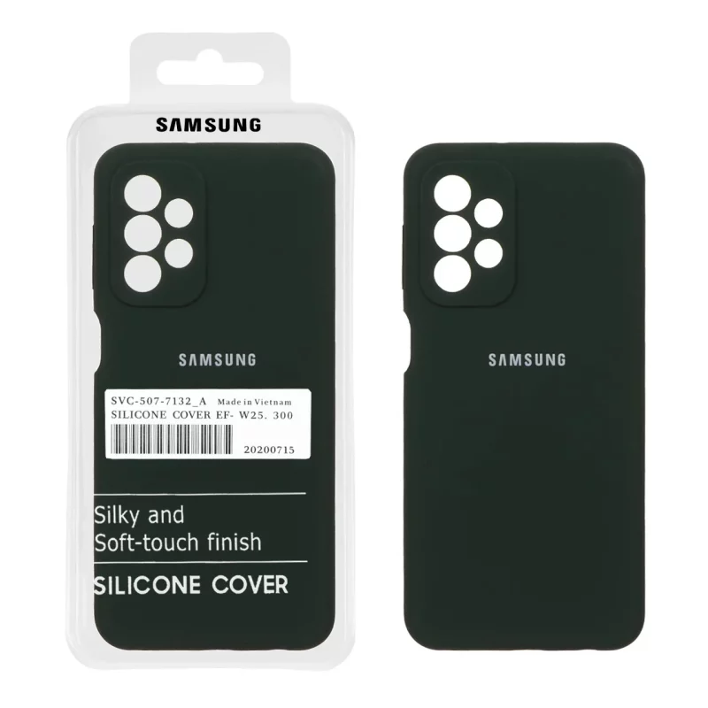 قاب سیلیکونی پاک کنی اورجینال درجه یک Samsung Galaxy A23 - سبز تیره (پک دار) - تصویر 2
