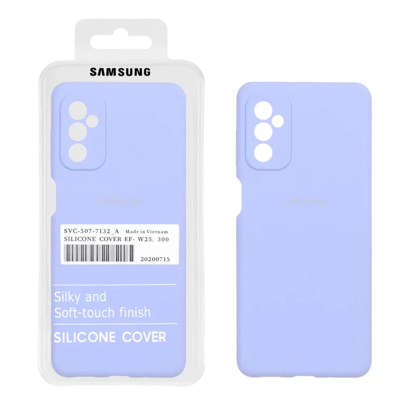 قاب سیلیکونی پاک کنی اورجینال درجه یک Samsung Galaxy M52 - یاسی (پک دار) - تصویر 2