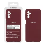قاب سیلیکونی پاک کنی اورجینال درجه یک Samsung Galaxy M52 - زرشکی (پک دار)