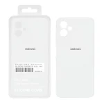 قاب سیلیکونی پاک کنی اورجینال درجه یک Samsung Galaxy A06 - سفید (پک دار)