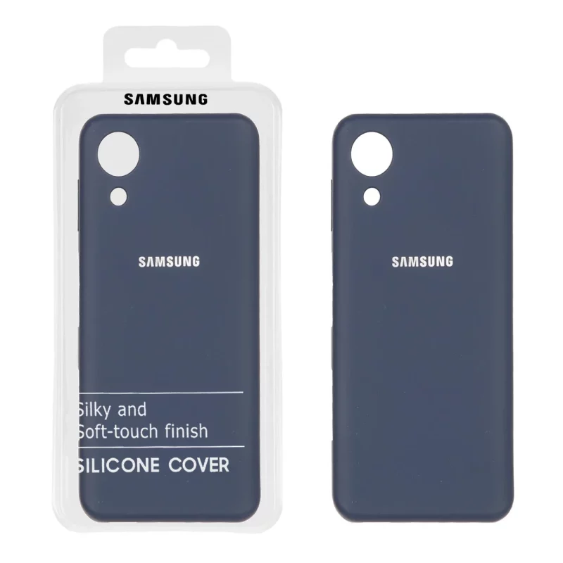 قاب نیو سیلیکون محافظ لنزدار RFF مدل Samsung Galaxy A03 Core - سرمه ای (پک دار) - تصویر 2