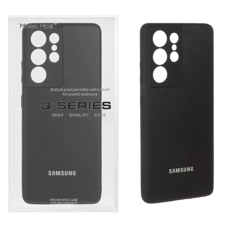 قاب اورجینال PVD ضدخش Magic Mask مدل Samsung Galaxy S21 Ultra - مشکی (پک دار) - تصویر 2
