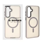 قاب اورجینال Magic Mask مات Magsafe بلک لنز Samsung Galaxy S24 FE - خاکستری (پک دار)