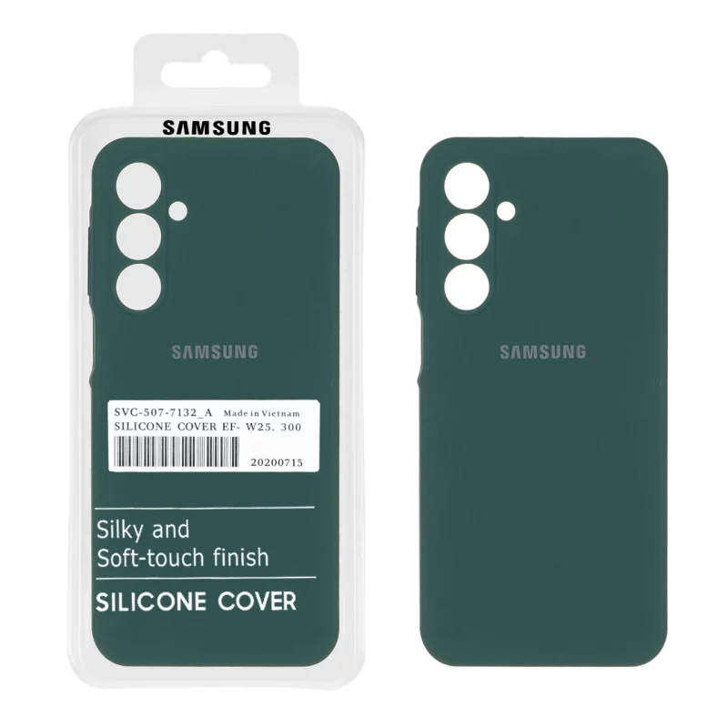 قاب سیلیکونی پاک کنی اورجینال درجه یک Samsung Galaxy A16 - سبز تیره (پک دار) - تصویر 2