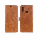 کیف چرمی موبایل مگنتی Samsung Galaxy A10s - عسلی