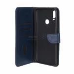 کیف چرمی موبایل مگنتی محافظ لنزدار Samsung Galaxy S24 FE - سرمه ای - تصویر 3