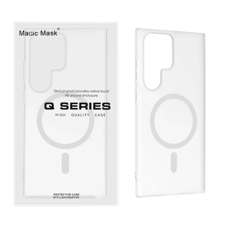 قاب اورجینال Magic Mask مات Magsafe مدل Samsung Galaxy S24 Ultra - سفید (پک دار) - تصویر 2