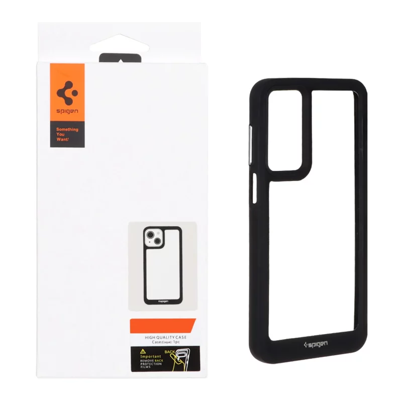 قاب اورجینال Spigen مدل Samsung Galaxy A17 / A16 / A26 - شفاف مشکی - تصویر 2