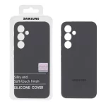 قاب سیلیکونی پاک کنی اورجینال Master Quality مدل Samsung Galaxy S24 FE - خاکستری (پک دار)