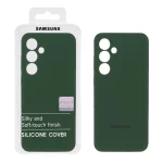 قاب سیلیکونی پاک کنی اورجینال Master Quality مدل Samsung Galaxy S24 FE - سبز تیره (پک دار)
